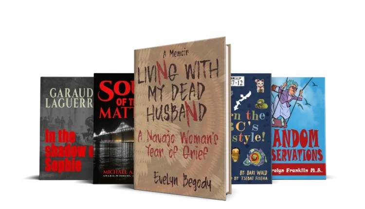 Mockups of 4 books created by Triomarketers